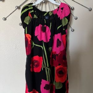 Gap kids size 6 - 7 floral corduroy dress.